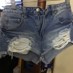 Forever 21 denim cutoffs